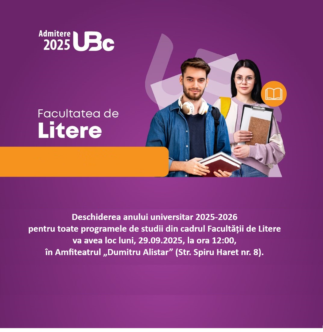 Afis deschiderea anului universitar 2025 2026