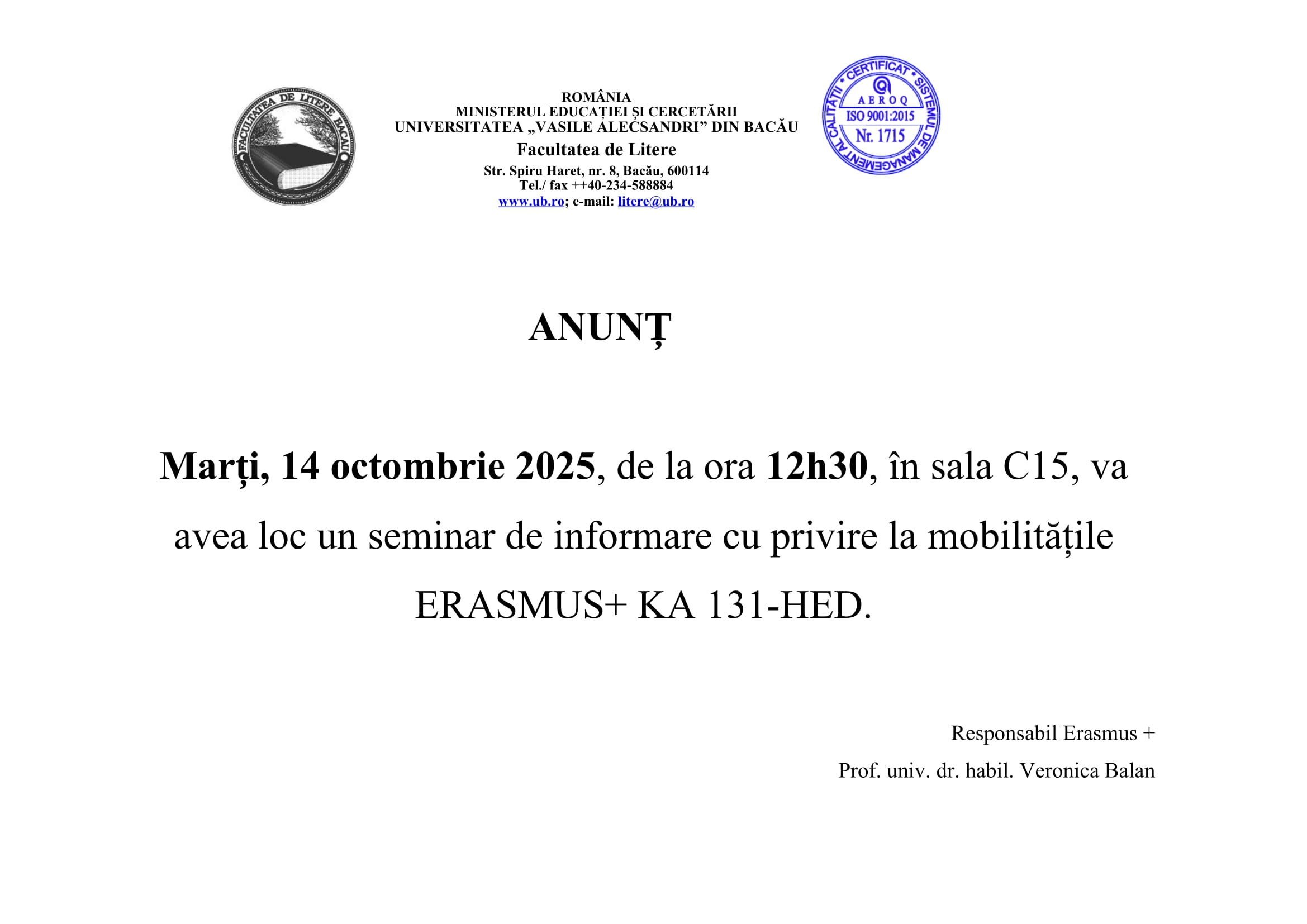 anunt seminar informare Erasmus oct 2025 1