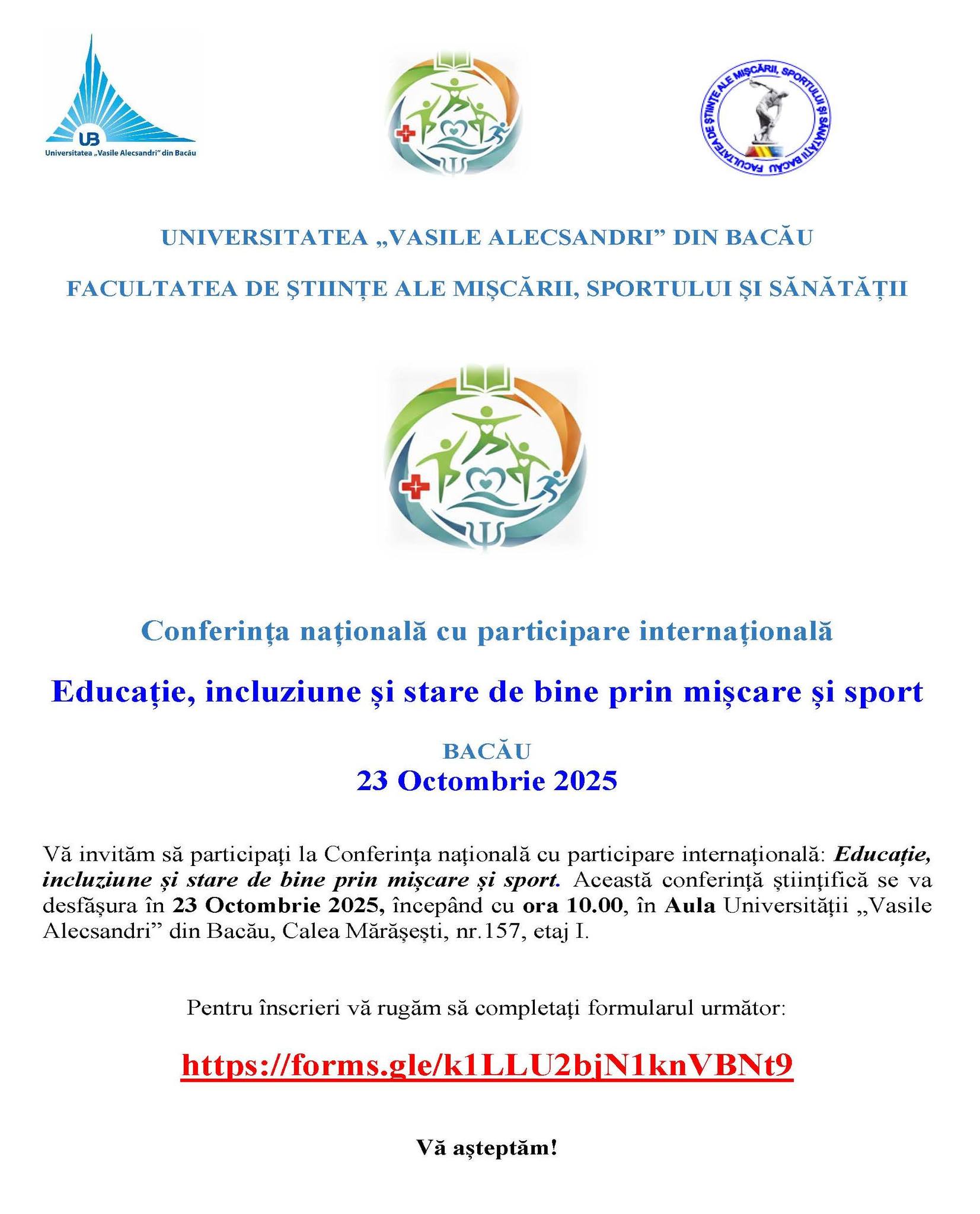 Conferinta nationala cu participare internationala imagine