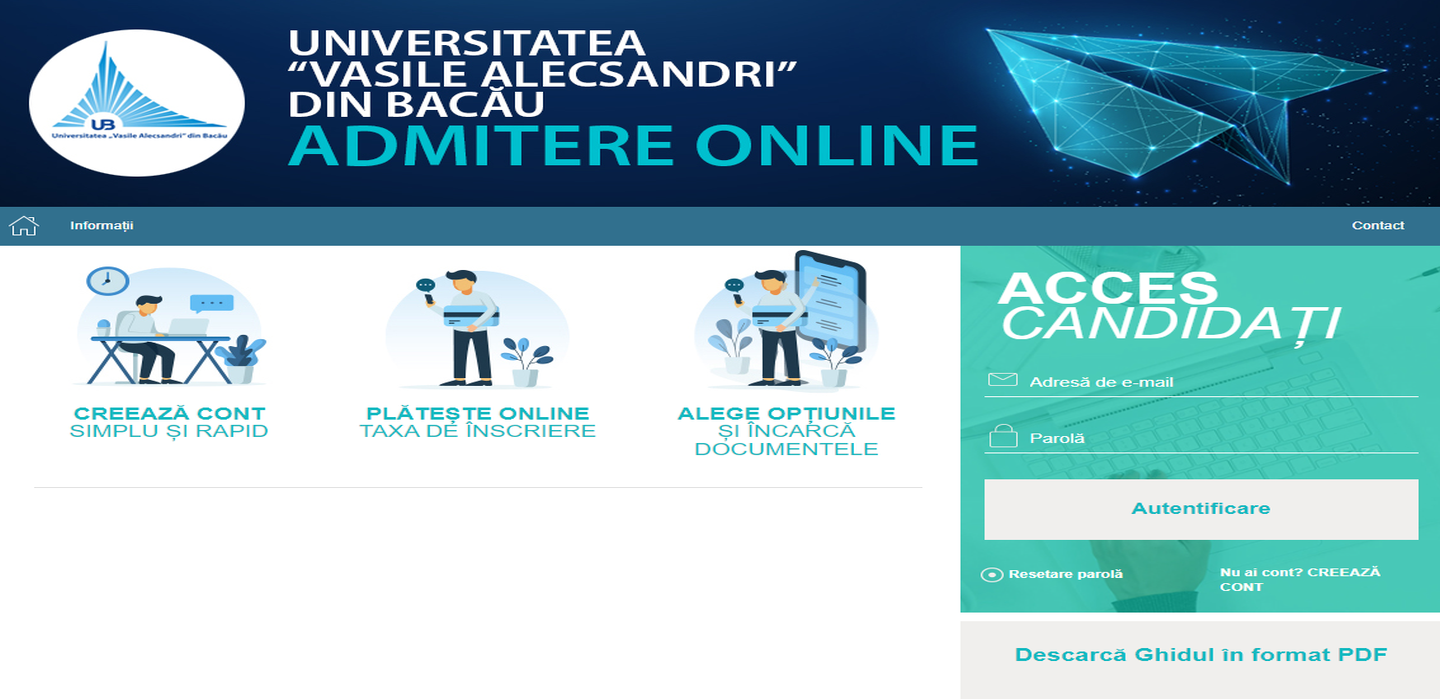 Admitere online